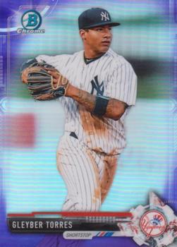 2017 Bowman - Chrome Prospects Purple #BCP80 Gleyber Torres Front