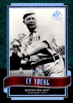 2003 SP Legendary Cuts - Green #26 Cy Young Front