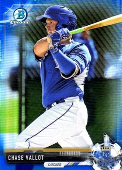 2017 Bowman - Chrome Prospects Blue #BCP10 Chase Vallot Front