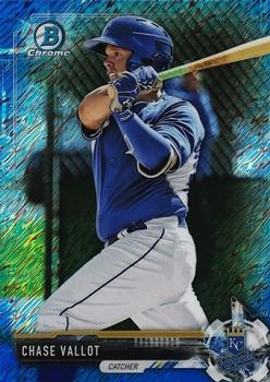 2017 Bowman - Chrome Prospects Blue Shimmer #BCP10 Chase Vallot Front