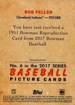 2017 Bowman - 1951 Bowman Chrome #6 Bob Feller Back