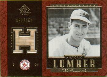 2003 SP Legendary Cuts - Historic Lumber #B-TW1 Ted Williams Front