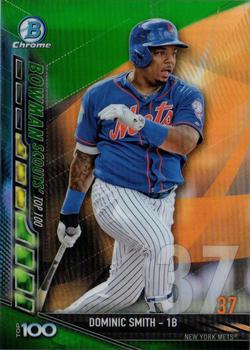 2017 Bowman - Bowman Scouts' Top 100 Green #BTP-37 Dominic Smith Front
