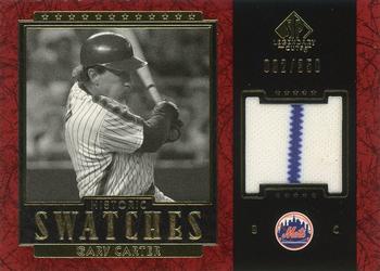 2003 SP Legendary Cuts - Historic Swatches #J-GC Gary Carter Front