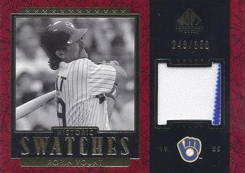2003 SP Legendary Cuts - Historic Swatches #J-RY1 Robin Yount Front