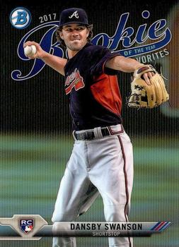 2017 Bowman - Rookie of the Year Favorites #ROYF-2 Dansby Swanson Front