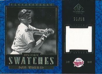 2003 SP Legendary Cuts - Historic Swatches Blue #J-DW1 Dave Winfield Front