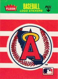 1988 Fleer Classic Miniatures - Logo Stickers (Stripes) #NNO California Angels Front