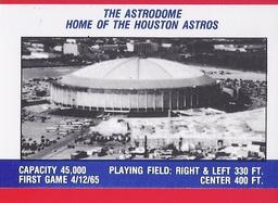 1988 Fleer Classic Miniatures - Logo Stickers (Stripes) #NNO Houston Astros Back