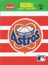 1988 Fleer Classic Miniatures - Logo Stickers (Stripes) #NNO Houston Astros Front