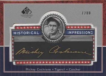 2003 SP Legendary Cuts - Historical Impressions Gold 200 #L-MC Mickey Cochrane Front
