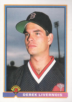 1991 Bowman #123 Derek Livernois Front