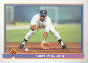 1991 Bowman #137 Tony Phillips Front