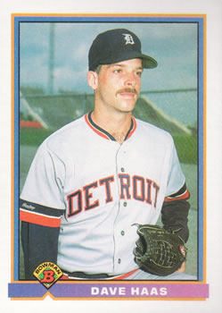 1991 Bowman #151 Dave Haas Front