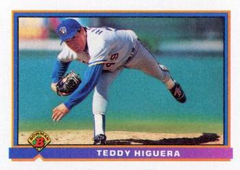 1991 Bowman #54 Teddy Higuera Front