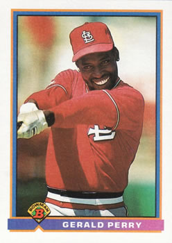 1991 Bowman #405 Gerald Perry Front