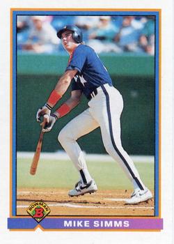 1991 Bowman #551 Mike Simms Front