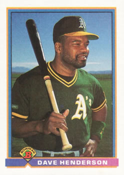 1991 Bowman #226 Dave Henderson Front