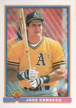1991 Bowman #227 Jose Canseco Front