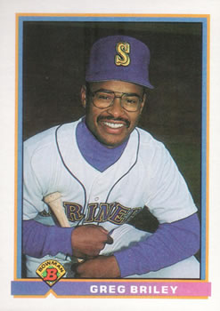 1991 Bowman #256 Greg Briley Front
