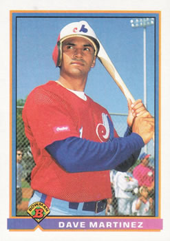 1991 Bowman #455 Dave Martinez Front