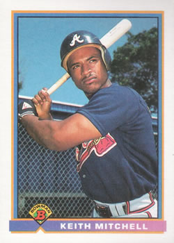 1991 Bowman #575 Keith Mitchell Front