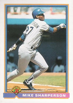 1991 Bowman #602 Mike Sharperson Front
