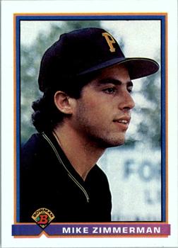 1991 Bowman #519 Mike Zimmerman Front