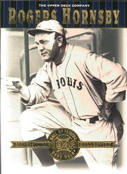 2001 Upper Deck Hall of Famers #11 Rogers Hornsby Front