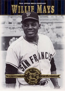 2001 Upper Deck Hall of Famers #19 Willie Mays Front