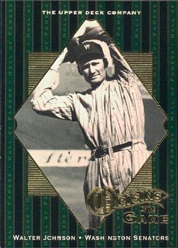 2001 Upper Deck Hall of Famers #55 Walter Johnson Front