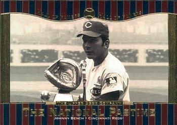 2001 Upper Deck Hall of Famers #72 Johnny Bench Front