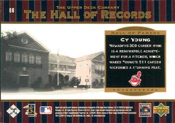 2001 Upper Deck Hall of Famers #86 Cy Young Back