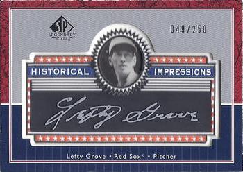 2003 SP Legendary Cuts - Historical Impressions Silver #L-LE Lefty Grove Front