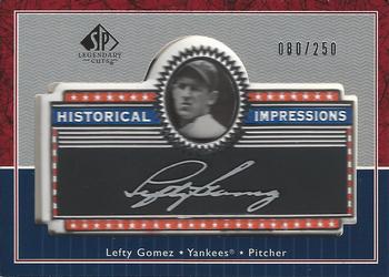 2003 SP Legendary Cuts - Historical Impressions Silver #L-LG Lefty Gomez Front