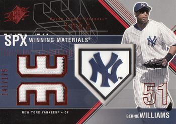 2003 SPx - Winning Materials 175 #WM-BW2 Bernie Williams  Front