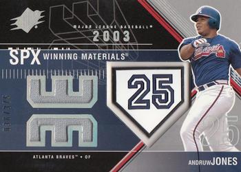 2003 SPx - Winning Materials 375 #WM-AJ1 Andruw Jones Front