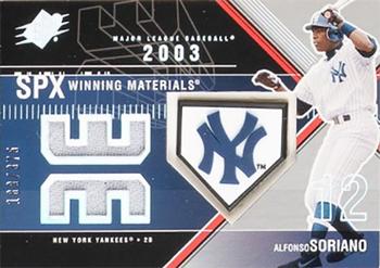 2003 SPx - Winning Materials 375 #WM-AS1 Alfonso Soriano Front