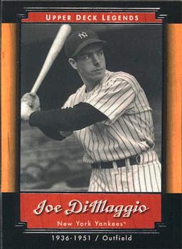 2001 Upper Deck Legends #40 Joe DiMaggio Front