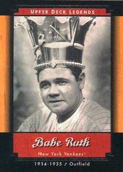 2001 Upper Deck Legends #42 Babe Ruth Front