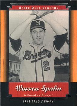 2001 Upper Deck Legends #48 Warren Spahn Front