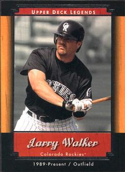 2001 Upper Deck Legends #89 Larry Walker Front