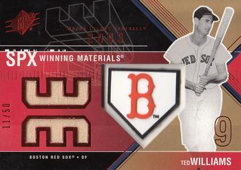 2003 SPx - Winning Materials  50 #WM-TW2 Ted Williams Front