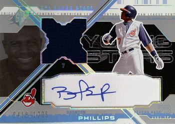 2003 SPx - Young Stars Autograph Jersey #YS-BP Brandon Phillips Front