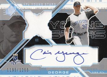 2003 SPx - Young Stars Autograph Jersey #YS-CG Chris George Front