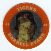 1987 7-Eleven Super Star Sports Coins: Detroit Region #II HS Darrell Evans Front