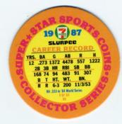 1987 7-Eleven Super Star Sports Coins: Detroit Region #V HS Larry Herndon Back