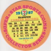 1987 7-Eleven Super Star Sports Coins: Detroit Region #XI HS Alan Trammell Back