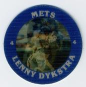 1987 7-Eleven Super Star Sports Coins: East Region #IV CM Lenny Dykstra Front