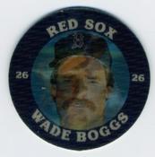 1987 7-Eleven Super Star Sports Coins: East Region #V CM Wade Boggs Front